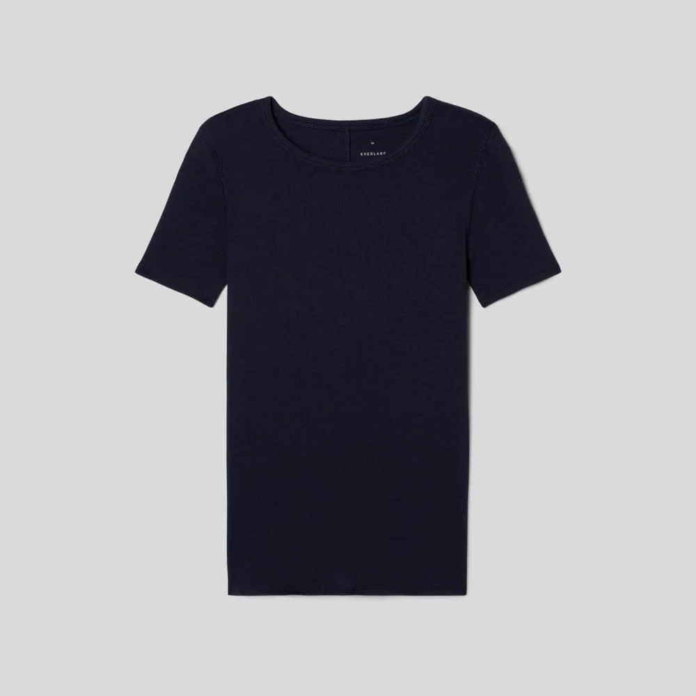 The Luxe Rib Crew | Navy - Image 2