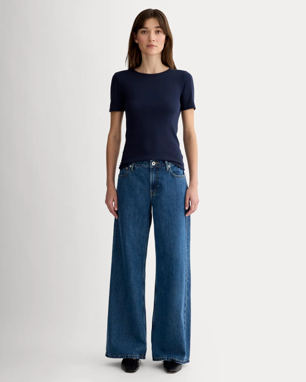 The Luxe Rib Crew | Navy - Image 3