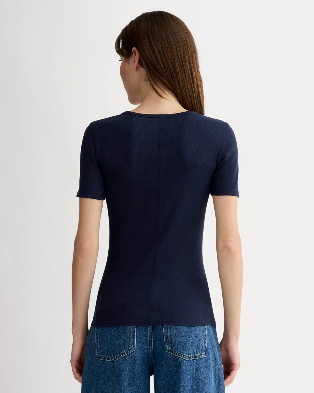 The Luxe Rib Crew | Navy - Image 4