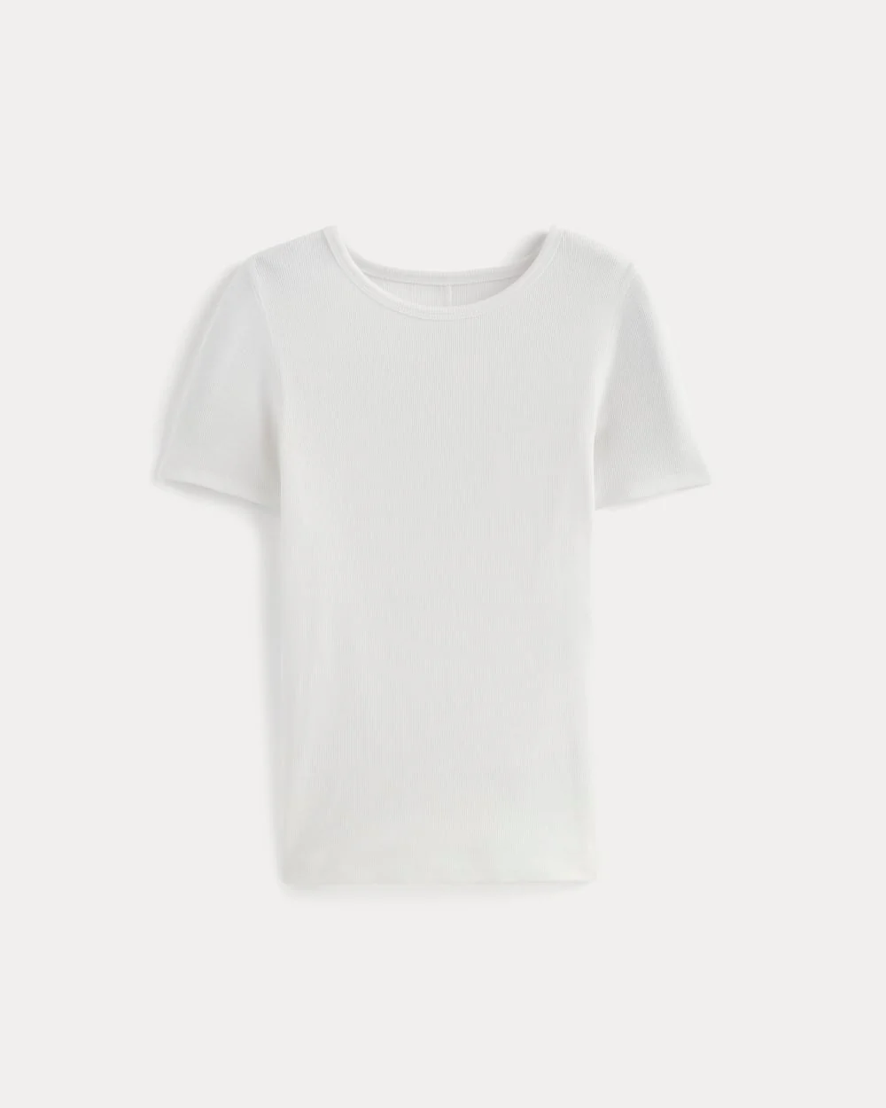 The Luxe Rib Crew | White - Image 2