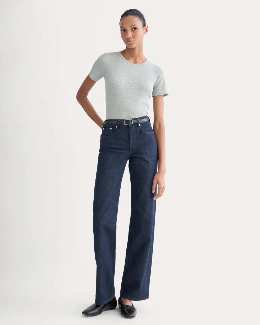 The Luxe Rib Crew | Classic Heather Grey - Image 3