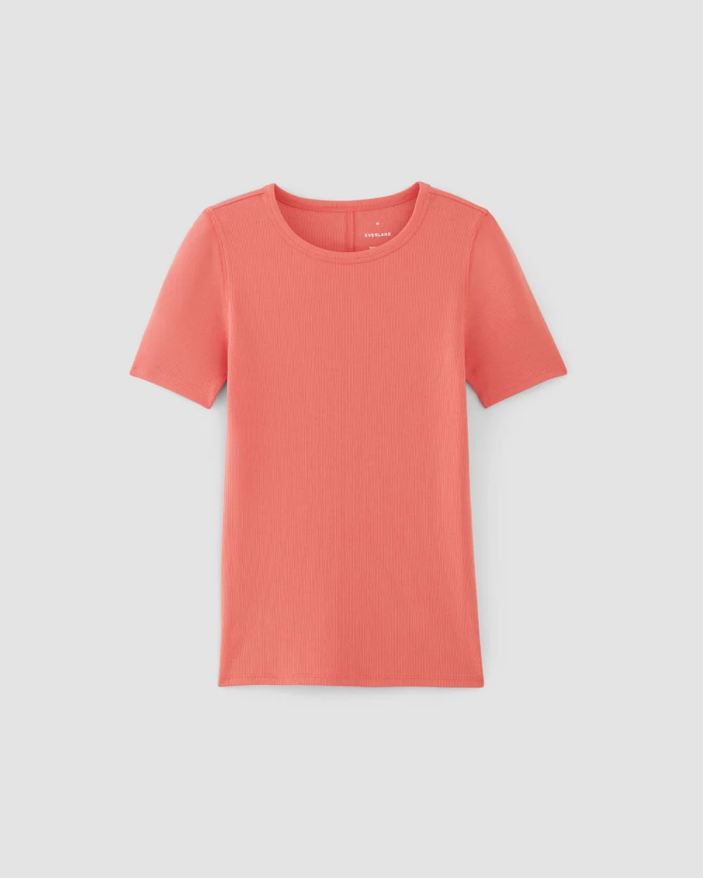 The Luxe Rib Crew | Coral - Image 2