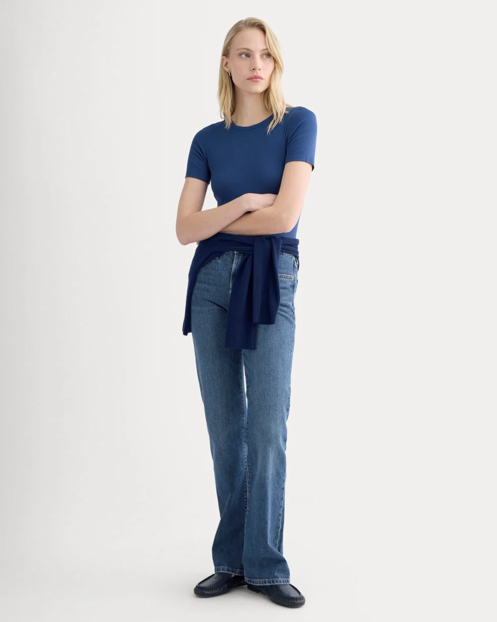 The Luxe Rib Crew | Estate Blue - Image 3