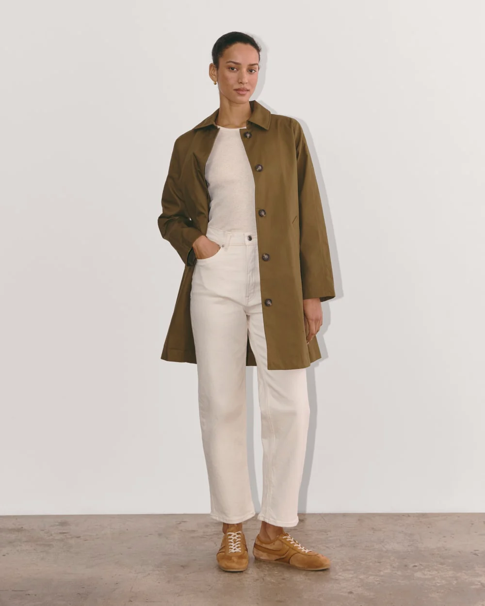 The Luxe Rib Crew | Heathered Oat - Image 3