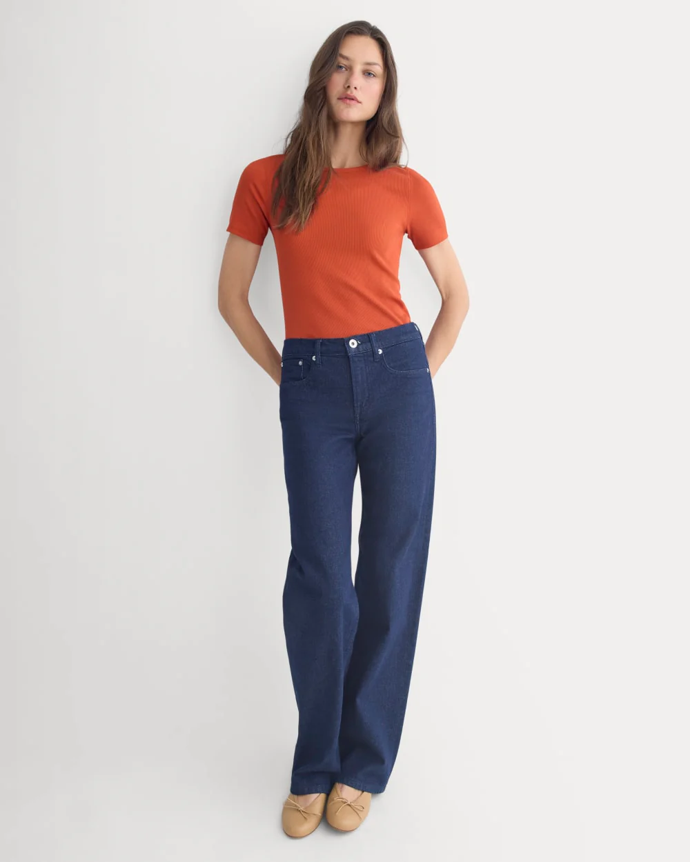 The Luxe Rib Crew | Rust - Image 3