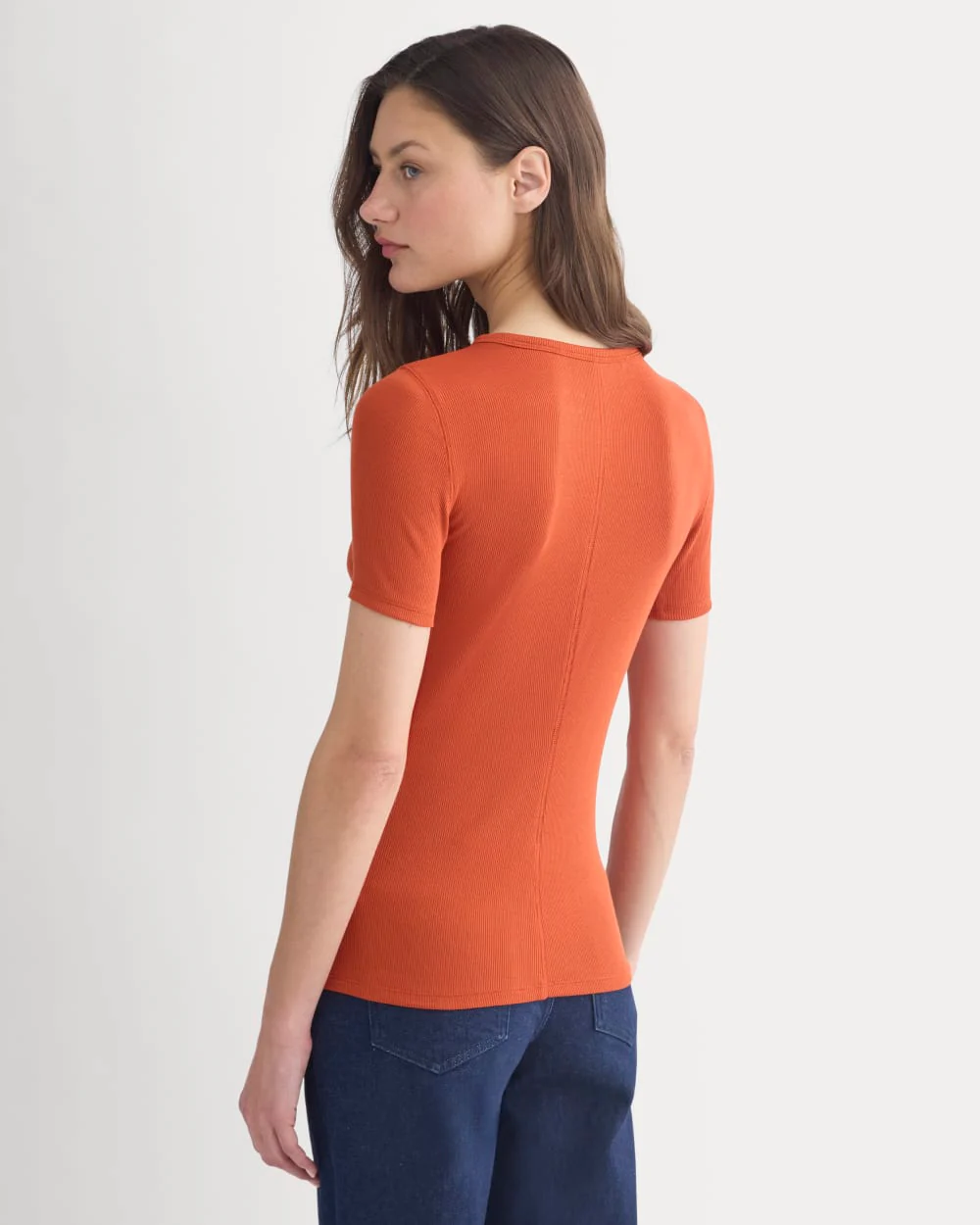 The Luxe Rib Crew | Rust - Image 5