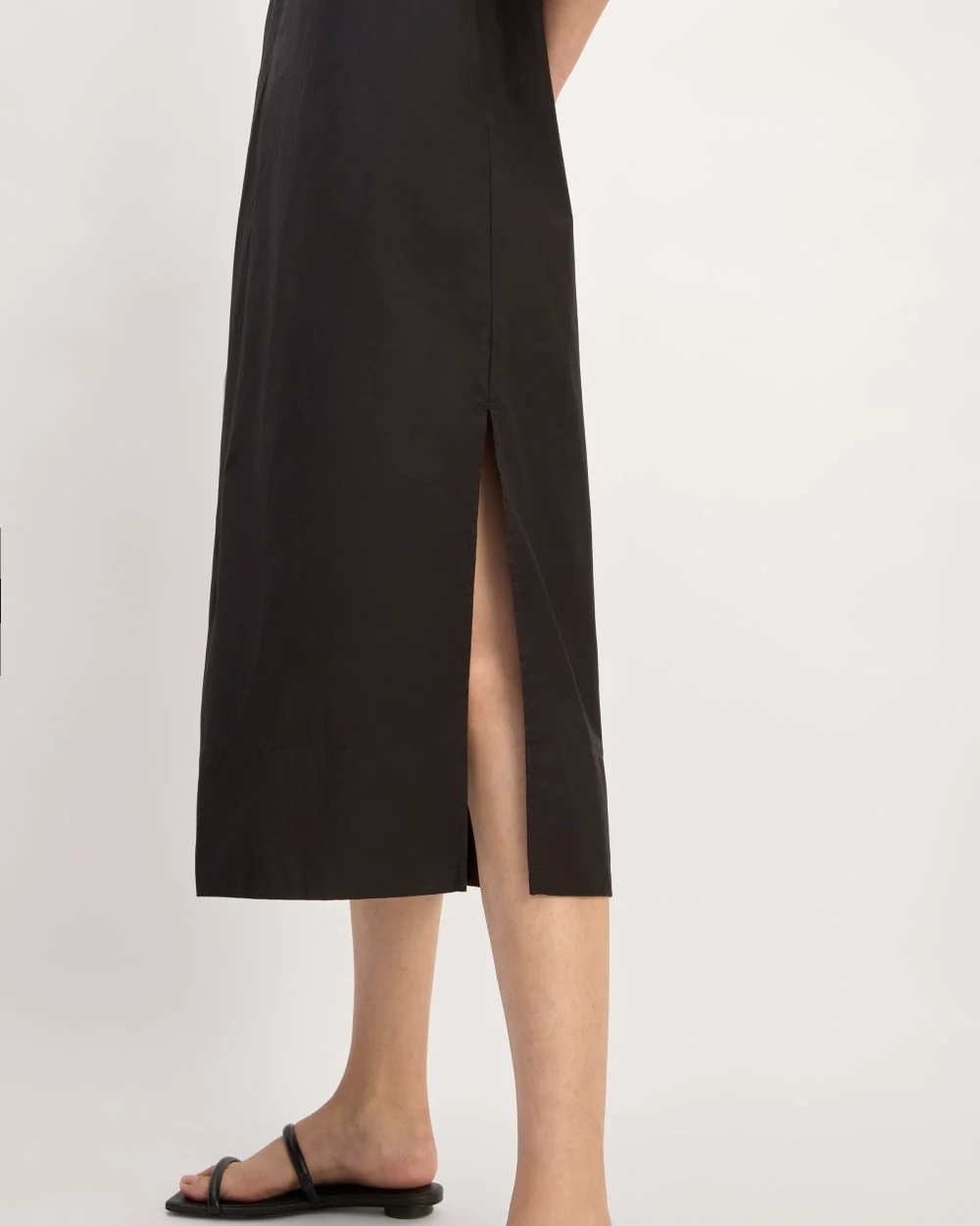 The Supima® Puff-Sleeve Dress | Black - Image 5