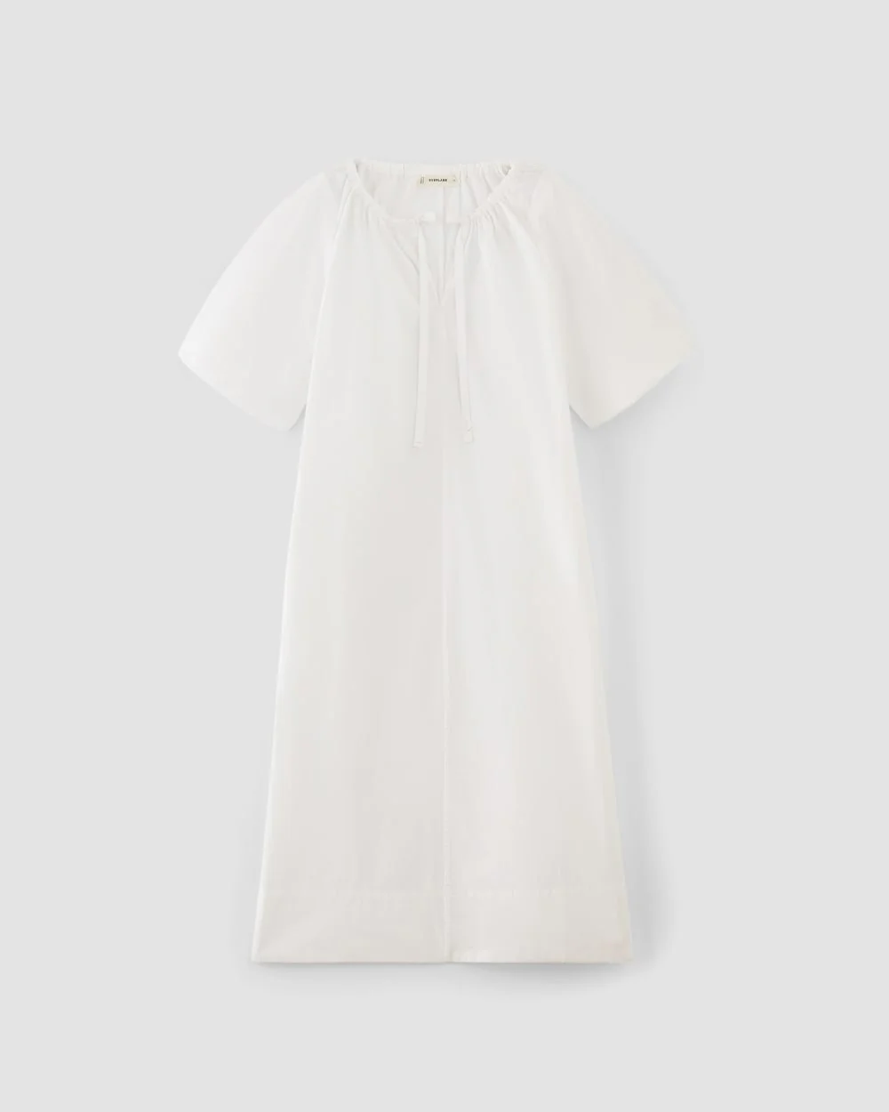 The Supima® Puff-Sleeve Dress | White - Image 2