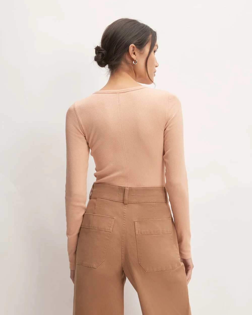 The Luxe Rib Long-Sleeve Crew | Blush Pink - Image 4