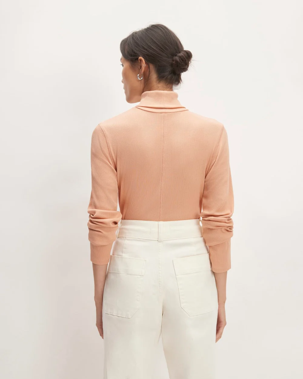 The Luxe Rib Turtleneck | Blush Pink - Image 4