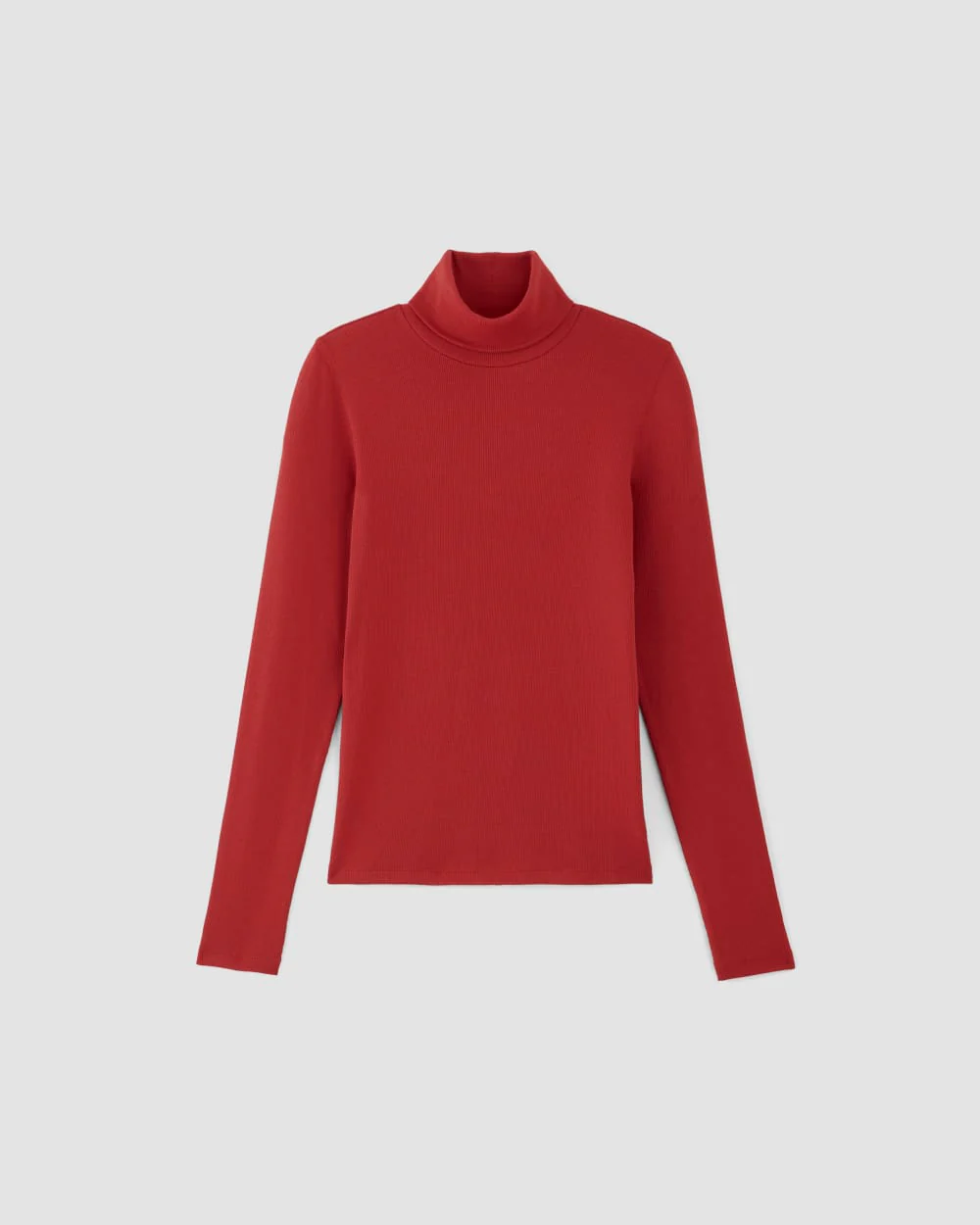 The Luxe Rib Turtleneck | Haute Red - Image 2