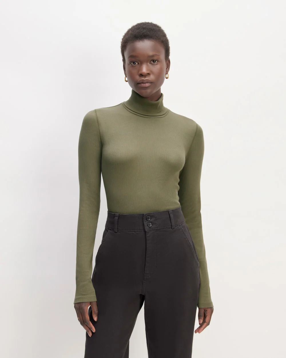 The Luxe Rib Turtleneck | Kalamata - Image 4