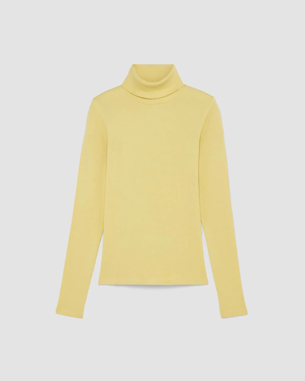 The Luxe Rib Turtleneck | Raffia - Image 2