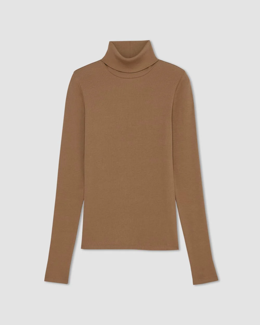The Luxe Rib Turtleneck | Toasted Coconut - Image 2