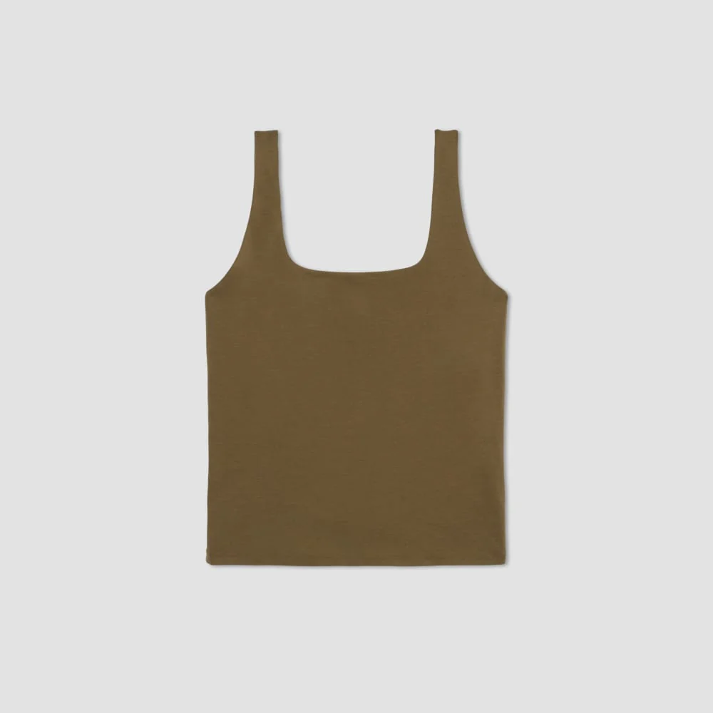 The Supima® Sleeveless Top | Beech - Image 2