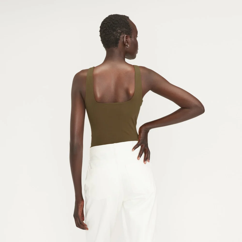 The Supima® Sleeveless Top | Beech - Image 3