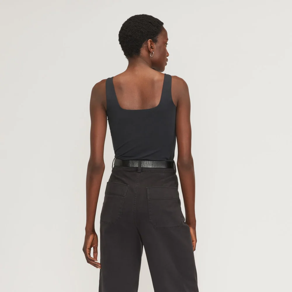 The Supima® Sleeveless Top | Black - Image 3