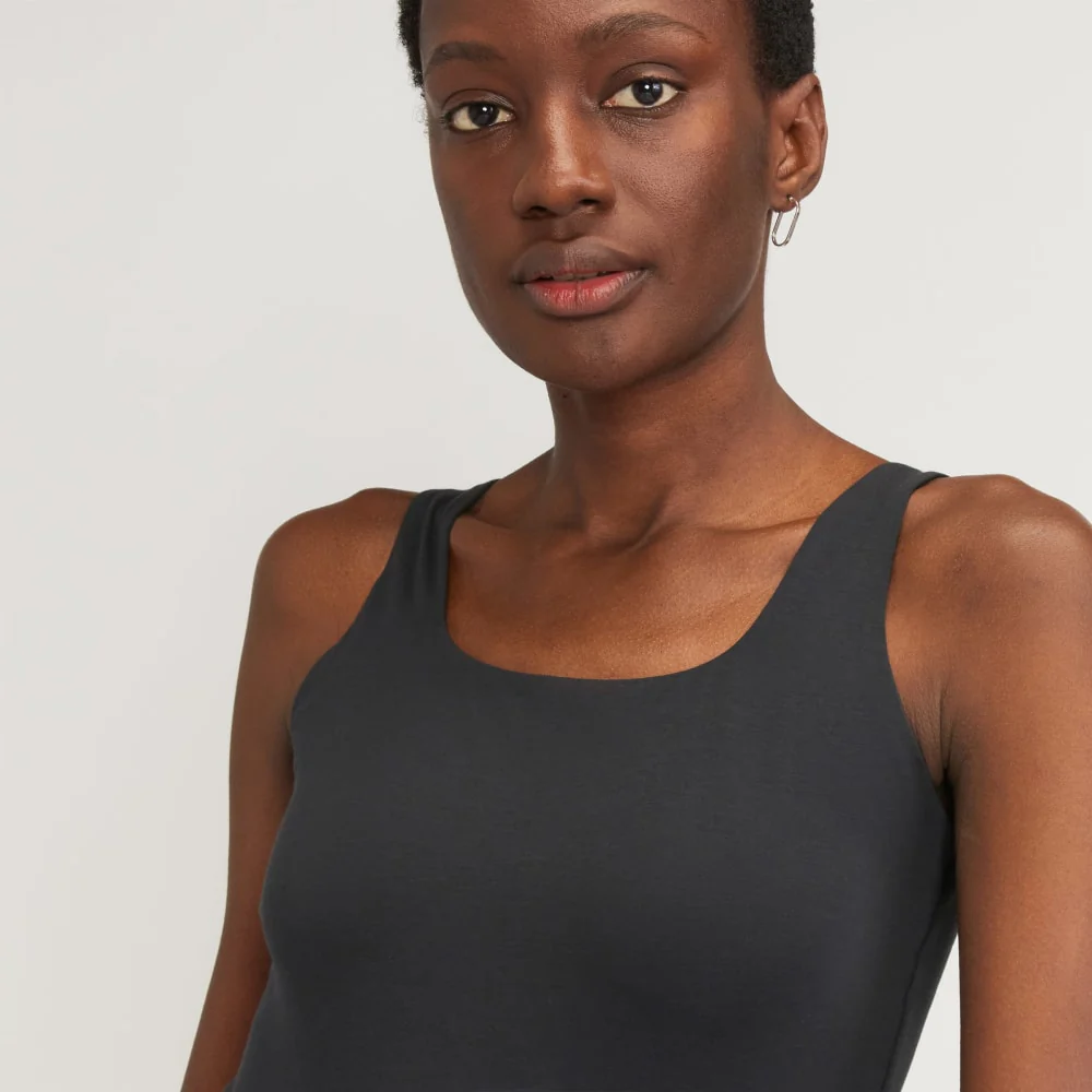 The Supima® Sleeveless Top | Black - Image 4