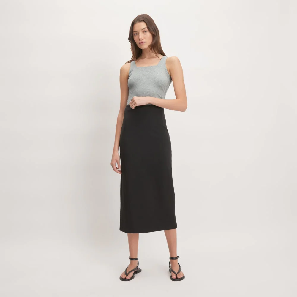 The Supima® Sleeveless Top | Heathered Grey - Image 6