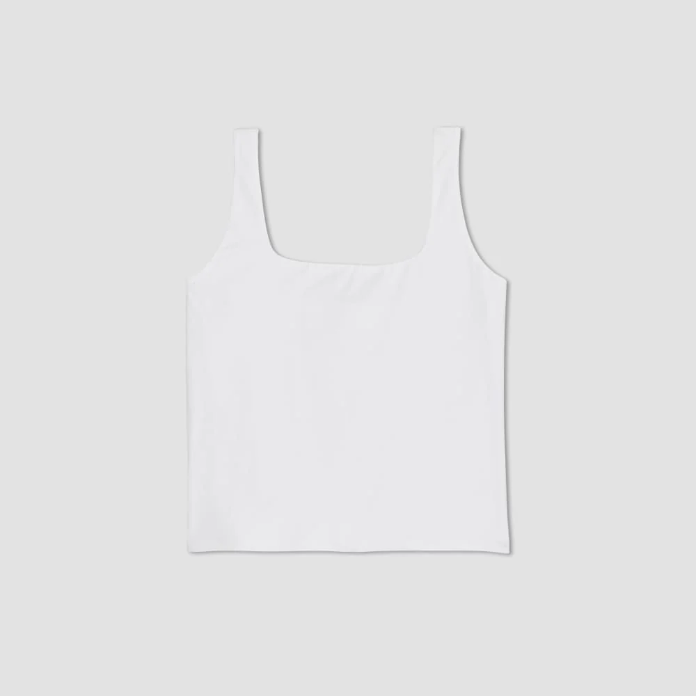 The Supima® Sleeveless Top | White - Image 2