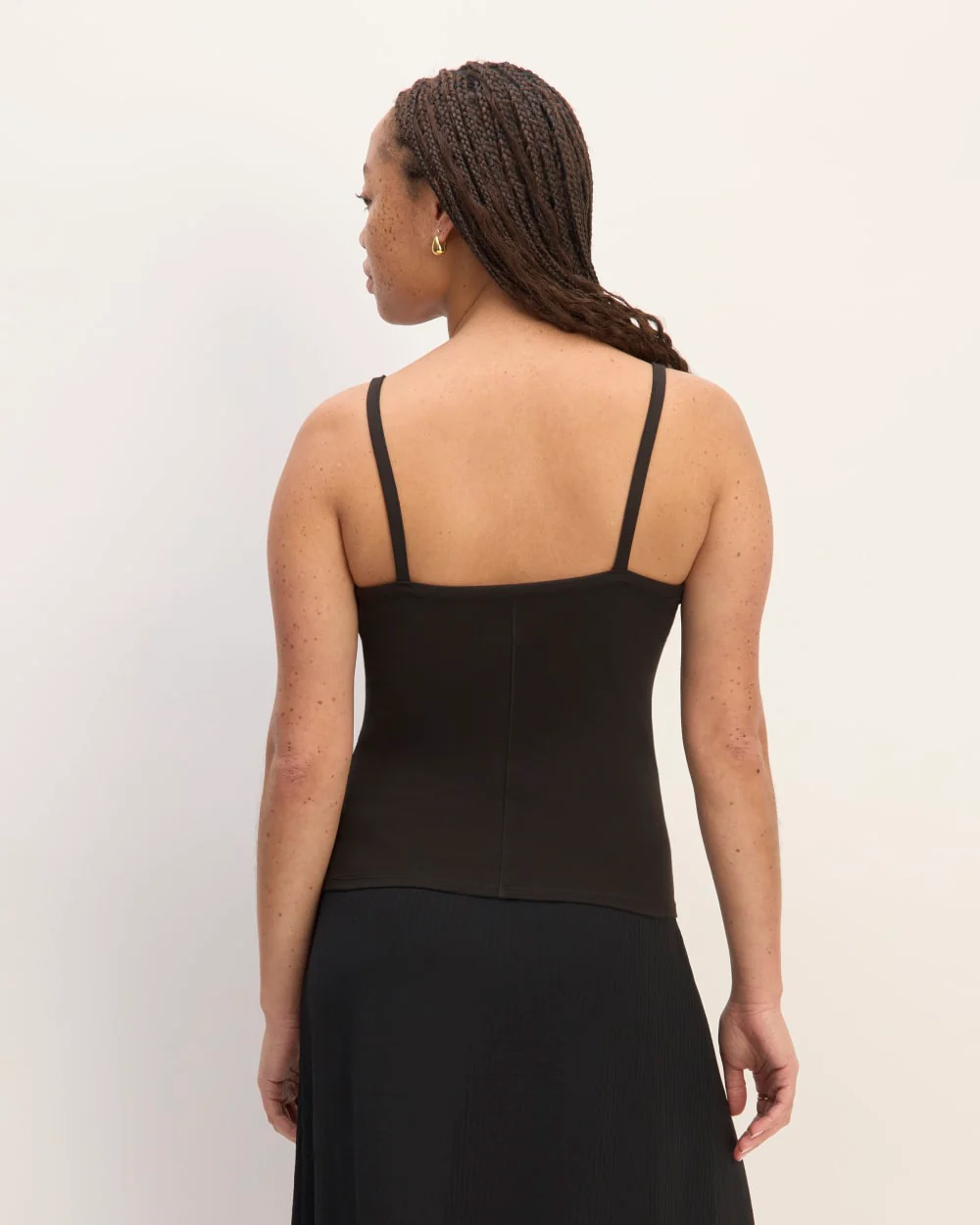The Supima® Form Spaghetti Strap Cami | Black - Image 4