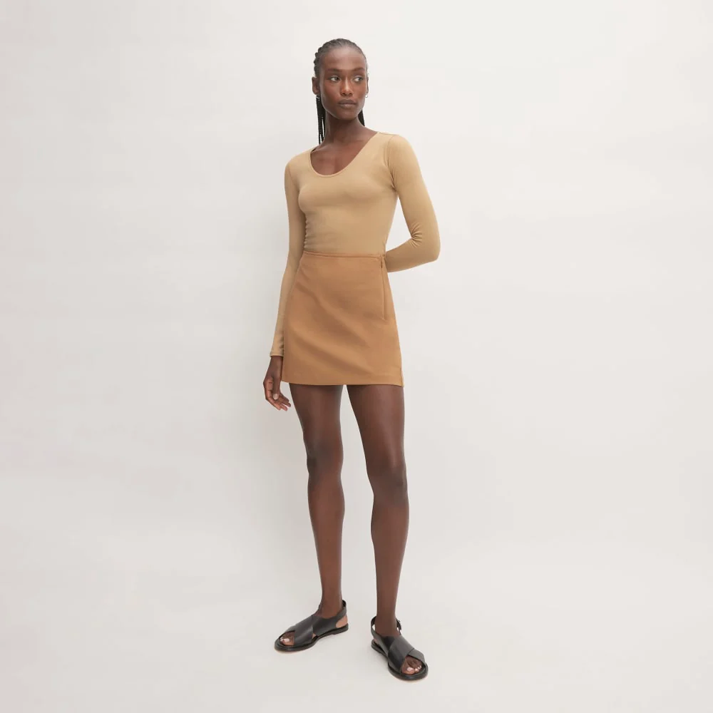 The Supima® Form Ballet Neck Tee | Tiger's Eye - Image 5