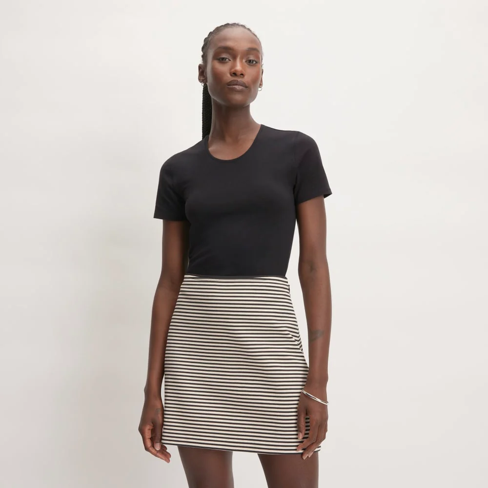 The Supima® Form Crew Neck Tee | Black