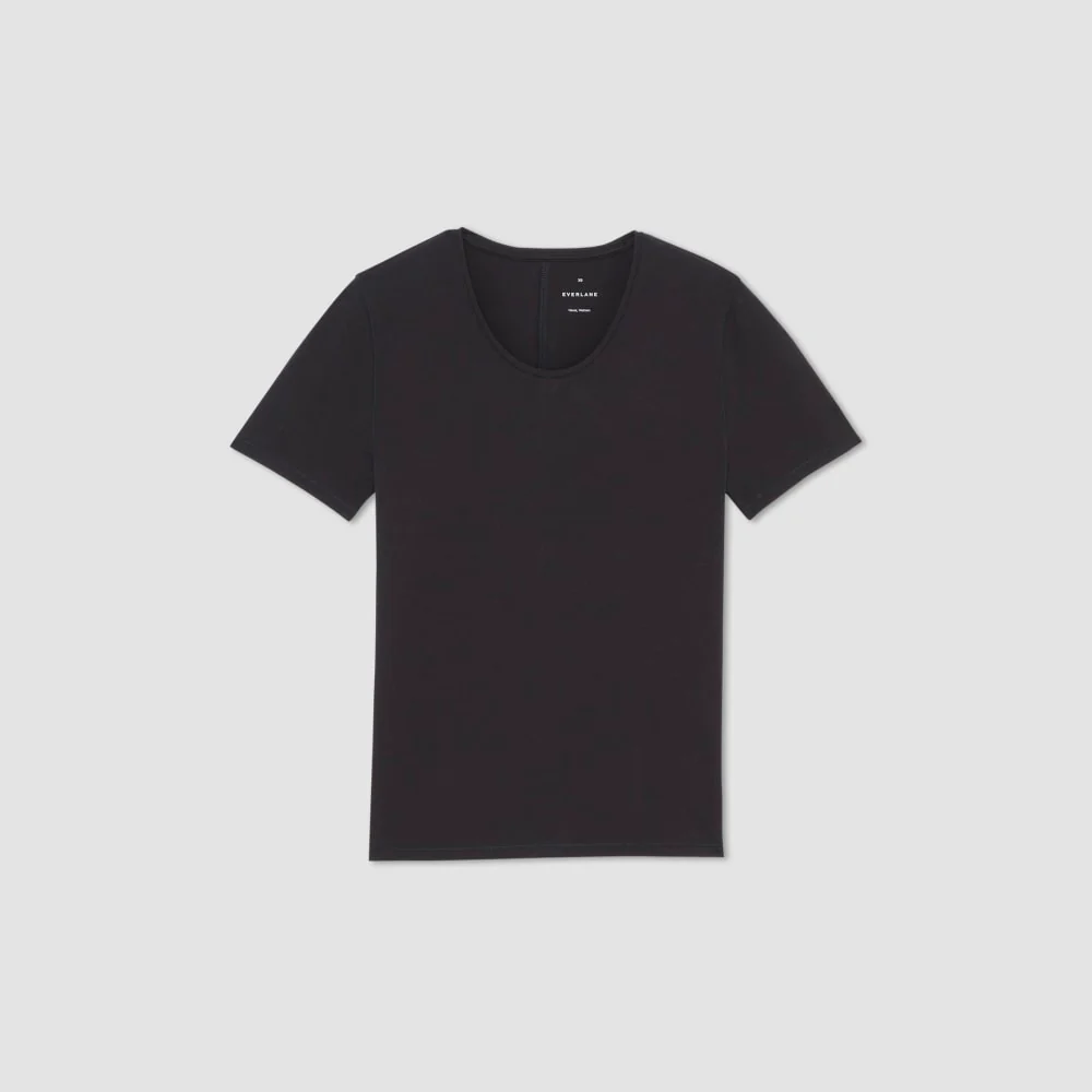 The Supima® Form Crew Neck Tee | Black - Image 2
