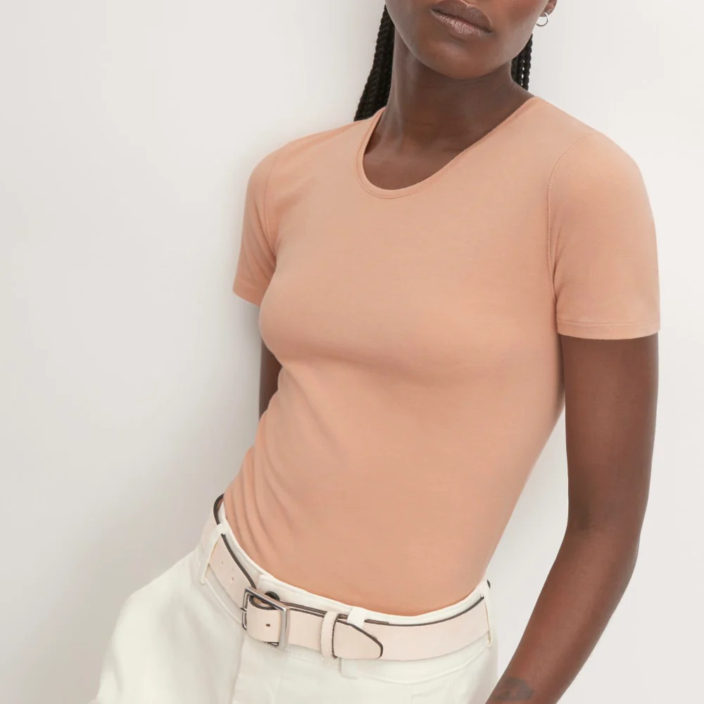 The Supima® Form Crew Neck Tee | Blush Pink - Image 4