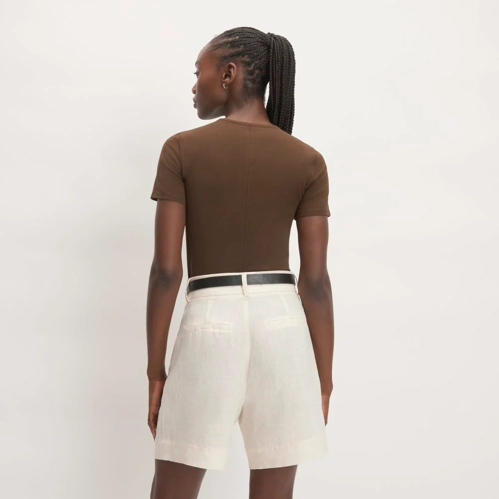 The Supima® Form Crew Neck Tee | Cocoa - Image 3