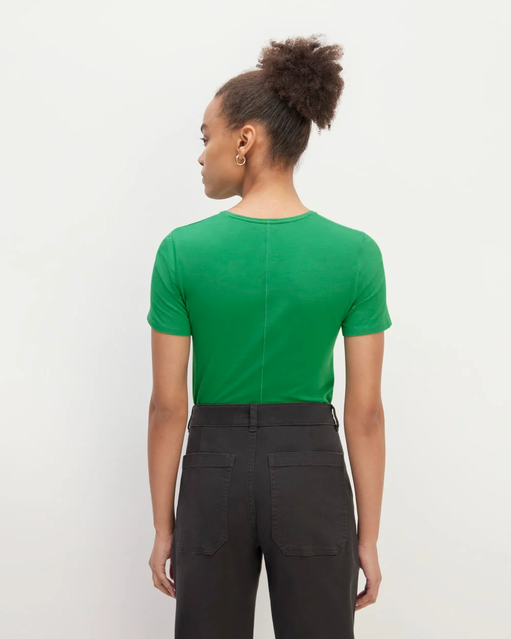 The Supima® Form Crew Neck Tee | Grass Green - Image 4