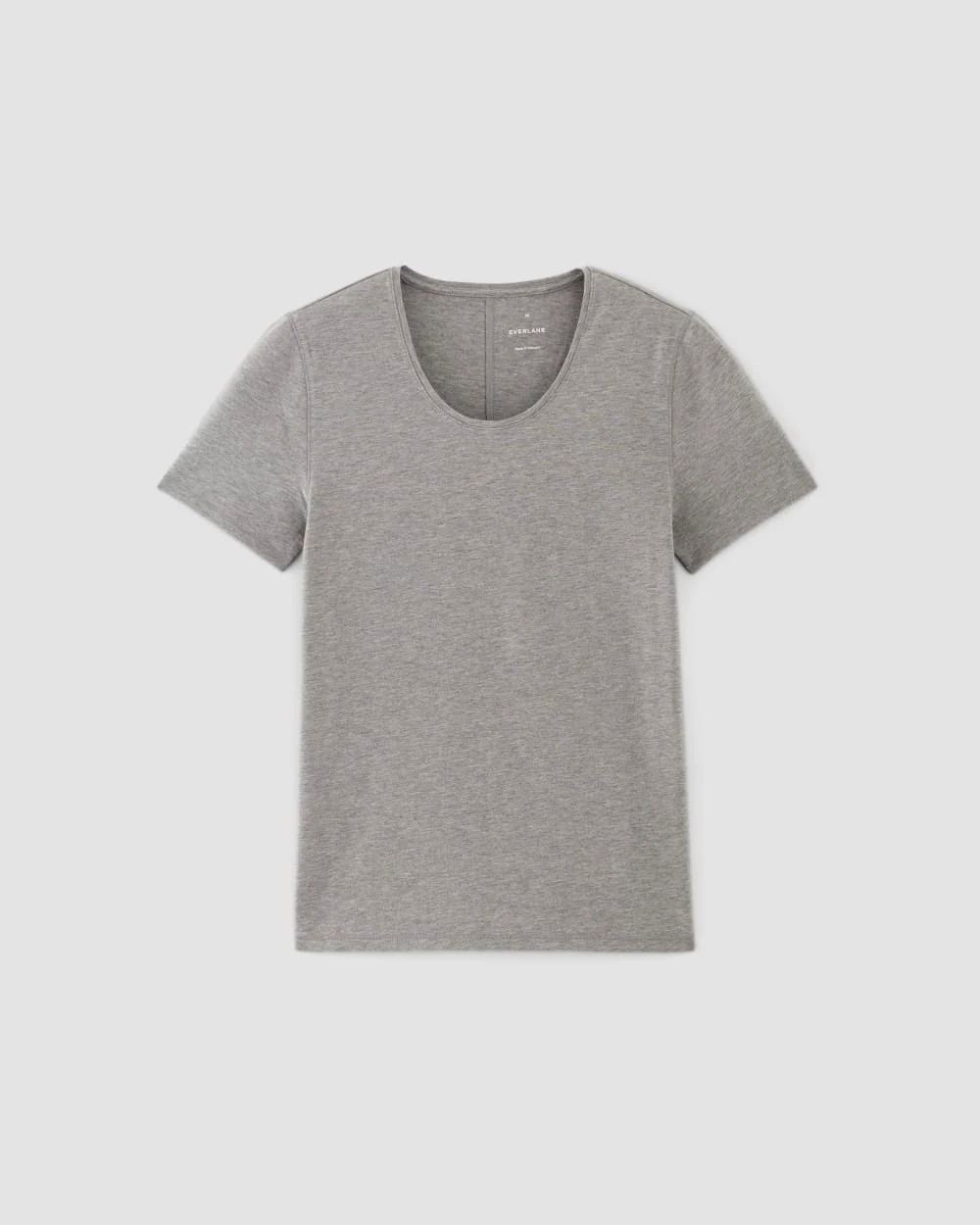 The Supima® Form Crew Neck Tee | Mid Heather Grey - Image 2