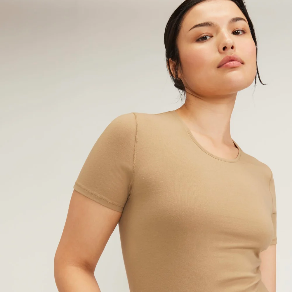 The Supima® Form Crew Neck Tee | Tiger's Eye - Image 4