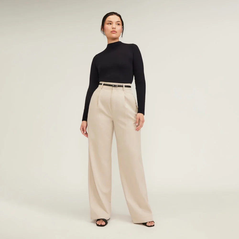 The Supima® Form Funnel Neck Tee | Black - Image 4