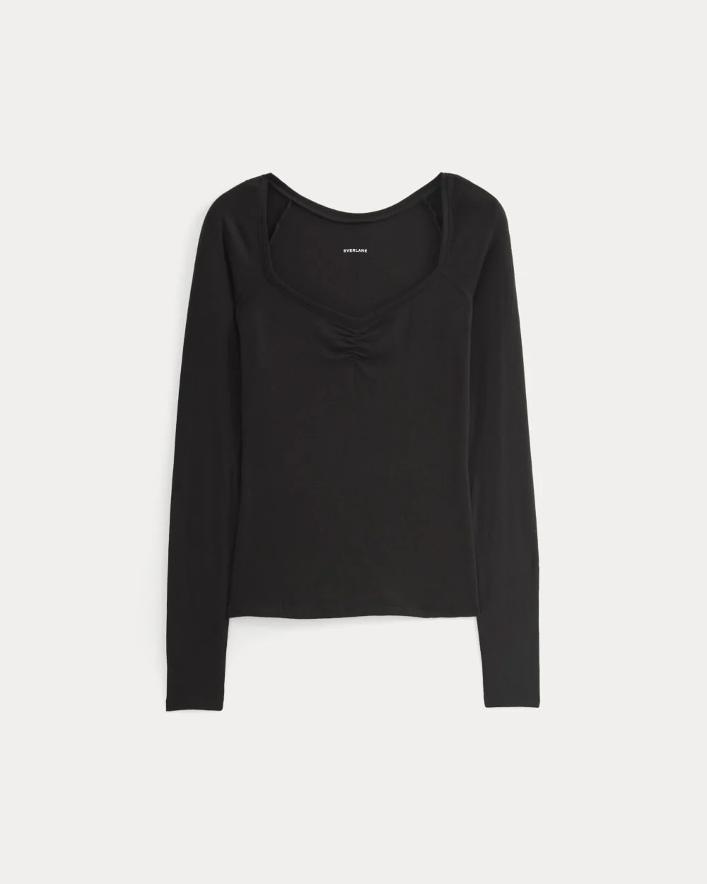 Sweetheart-Neck Top in Butterluxe | Black - Image 2