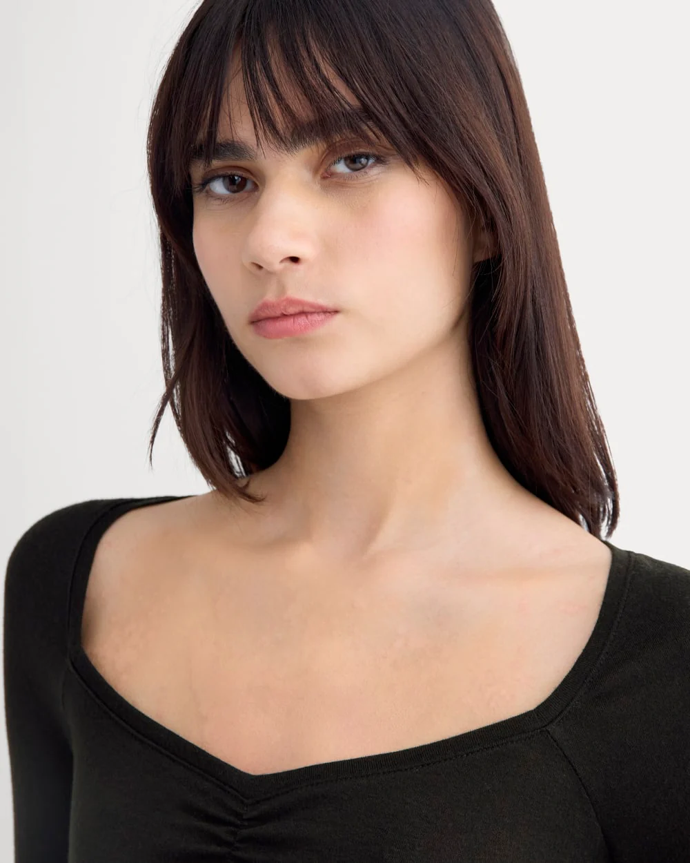 Sweetheart-Neck Top in Butterluxe | Black - Image 4