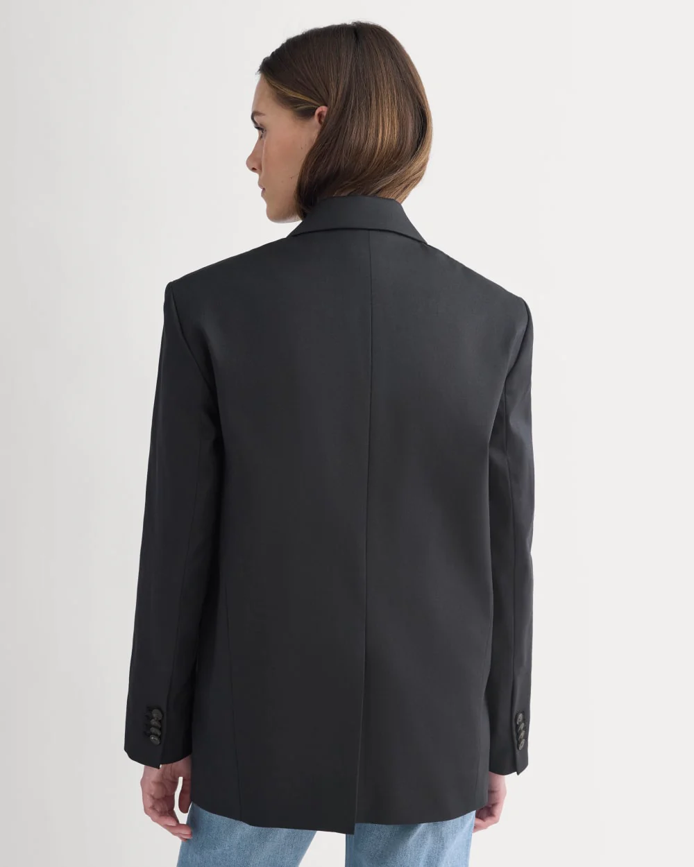 Tailored Drape Blazer | Black - Image 5