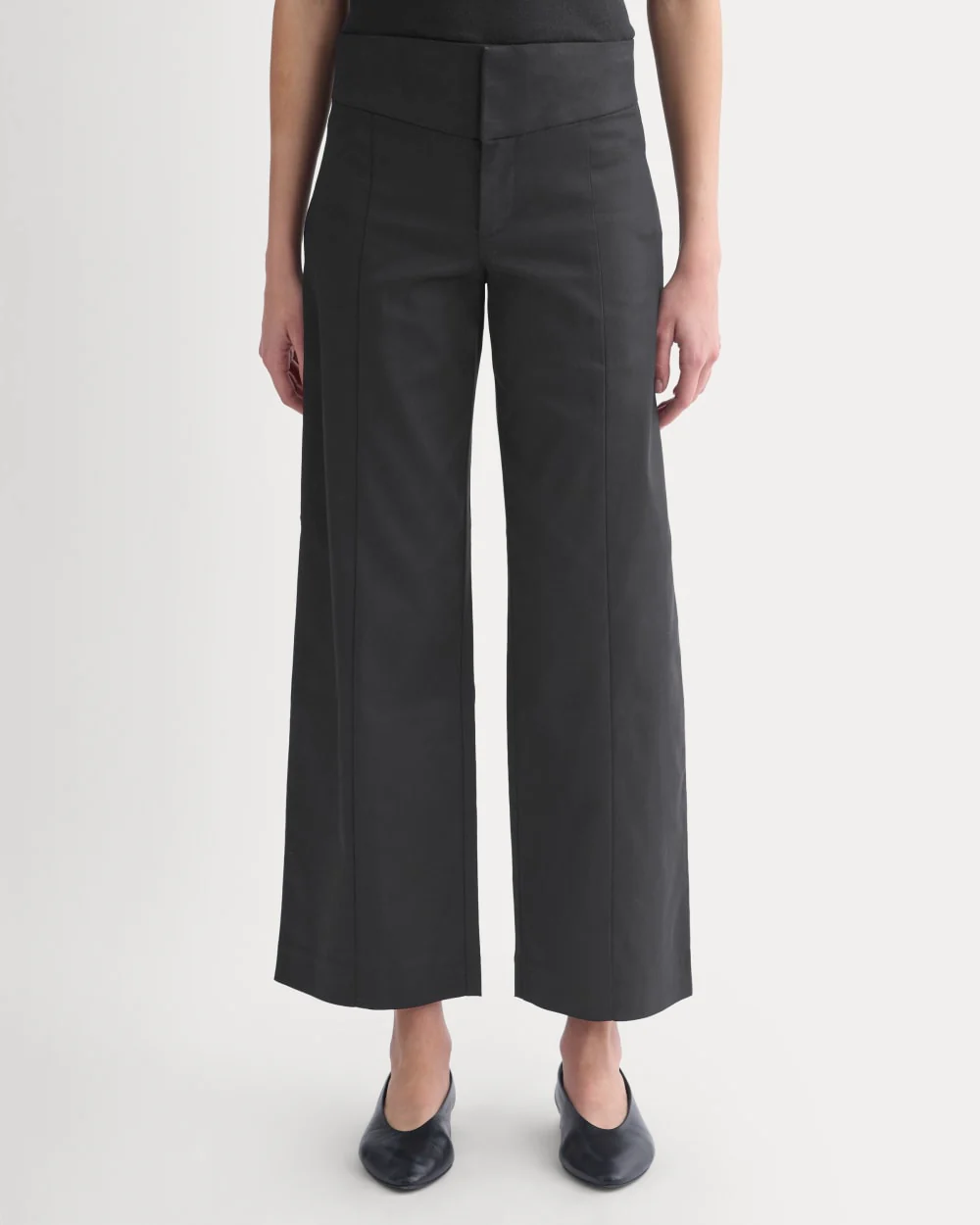 Tailored Drape Seam Pant | Black - Image 4