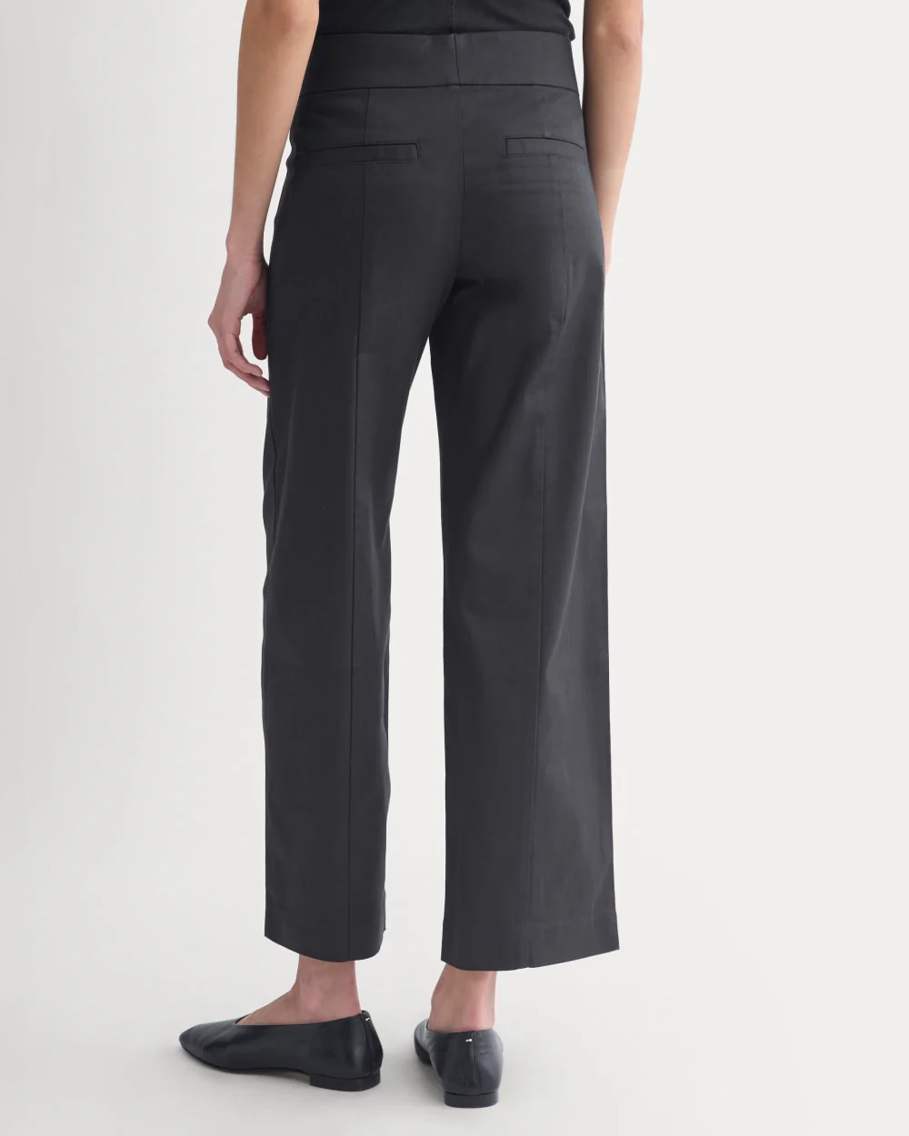 Tailored Drape Seam Pant | Black - Image 5