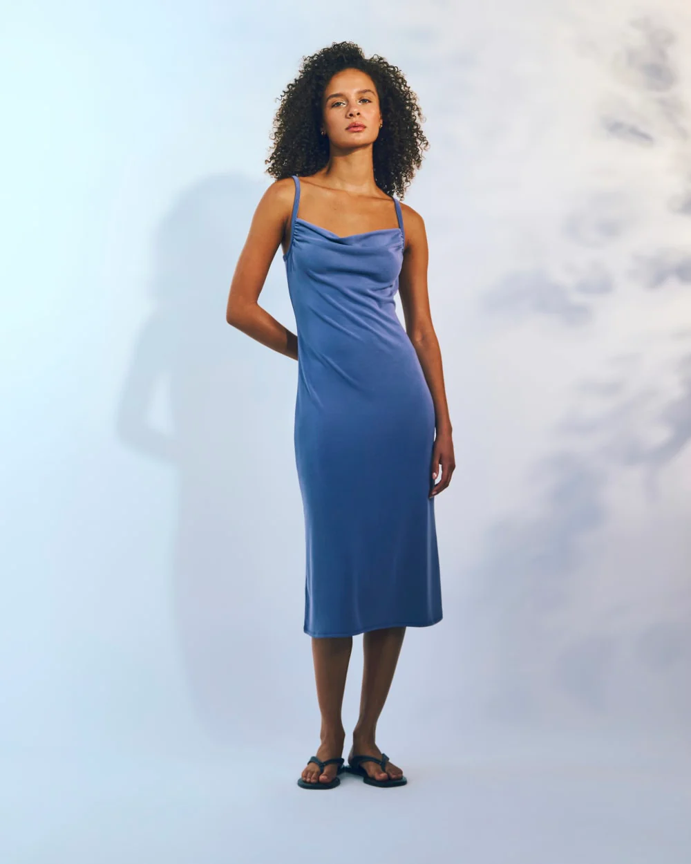 The Tank Midi Dress in Butterknit | Blue Dusk - Image 6