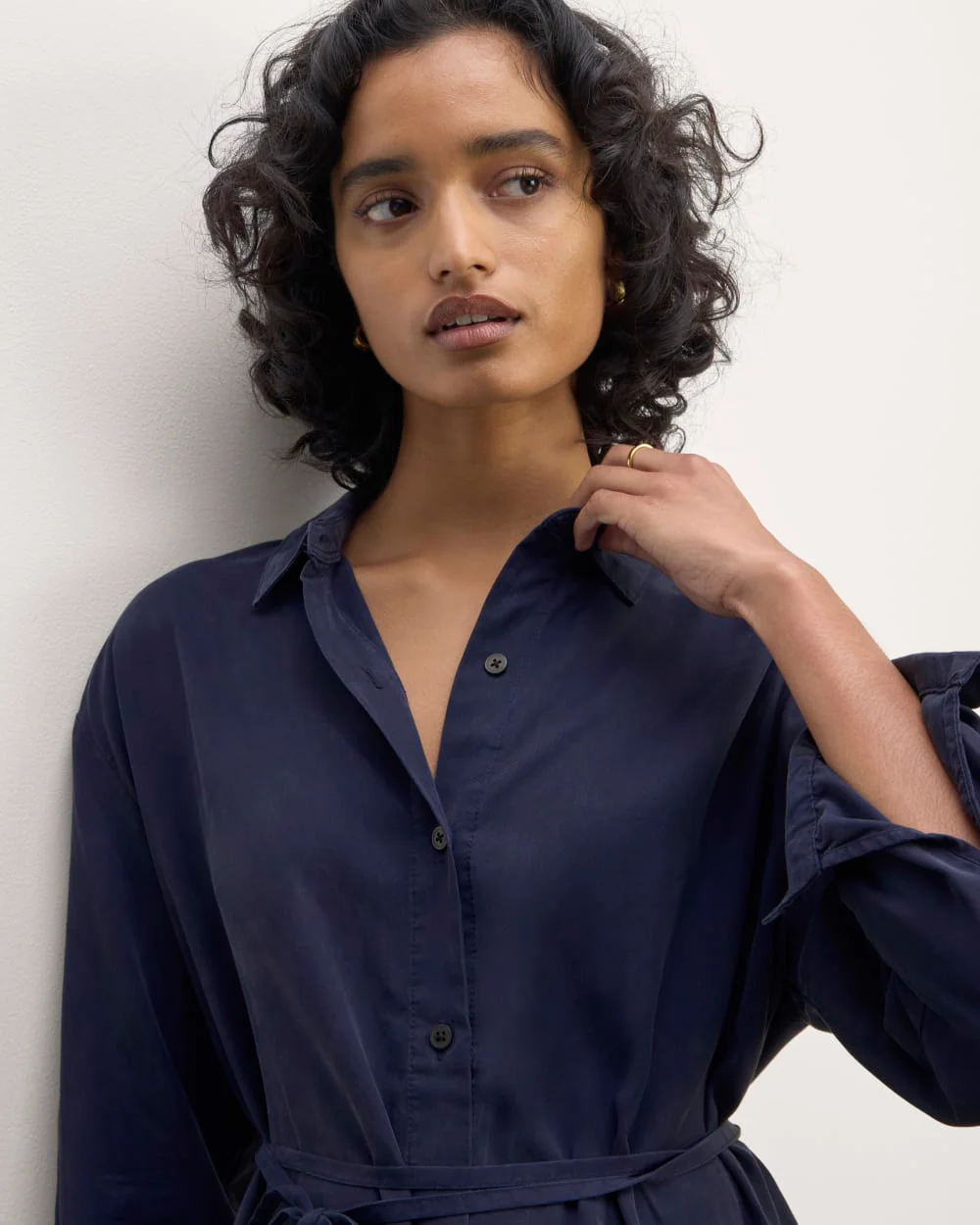 The Must-Have Shirtdress in Butterlite | Navy - Image 6