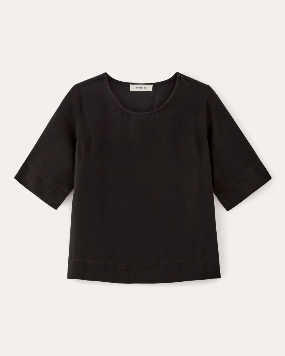 The Relaxed Tee in Buttersoft | Black - Image 2