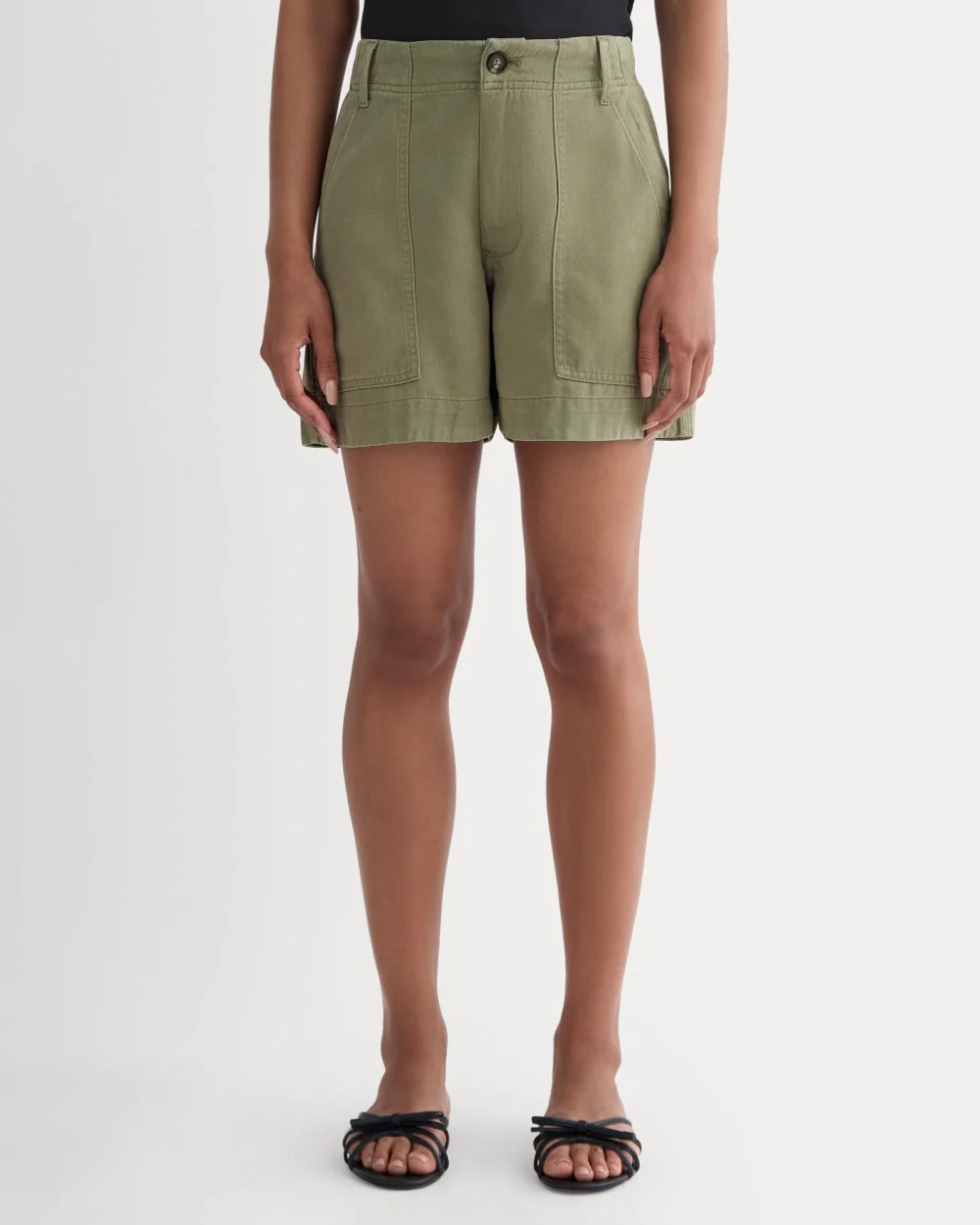 The Utility Short in Buttersoft | Lichen Green - Image 3