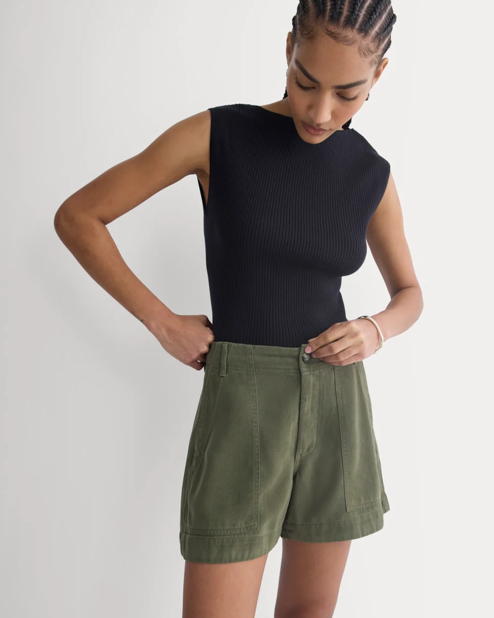 The Utility Short in Buttersoft | Olive Night - Image 4