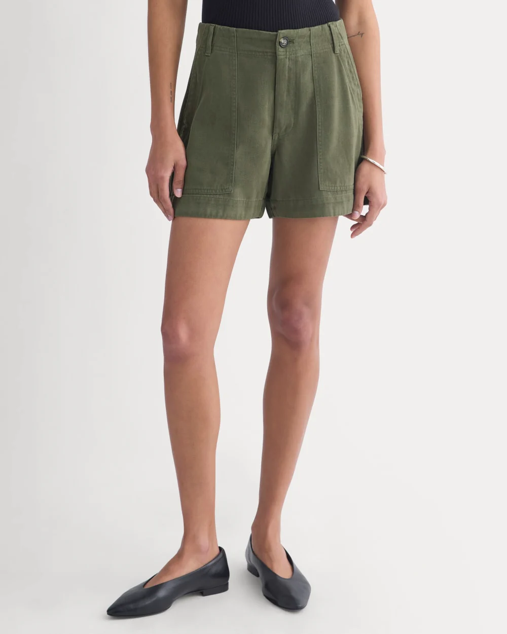 The Utility Short in Buttersoft | Olive Night - Image 5