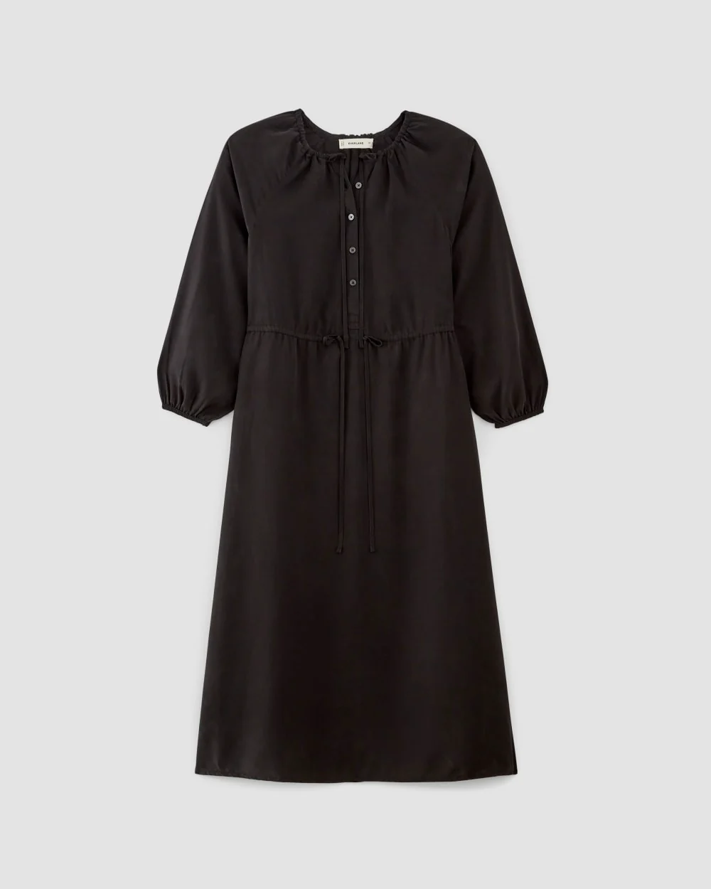 The TENCEL™ Gathered Maxi Dress | Black - Image 2