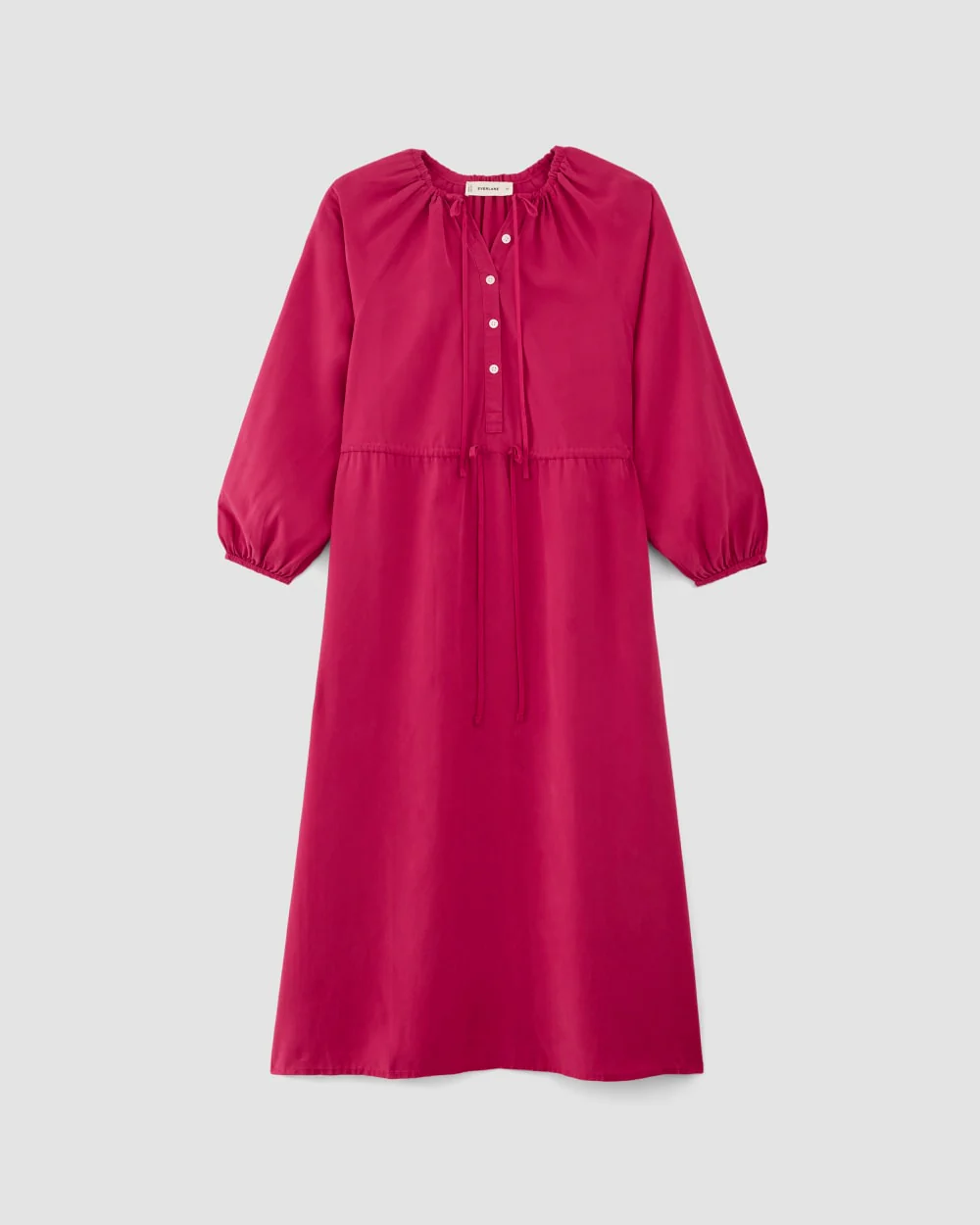 The TENCEL™ Gathered Maxi Dress | Red Currant - Image 2