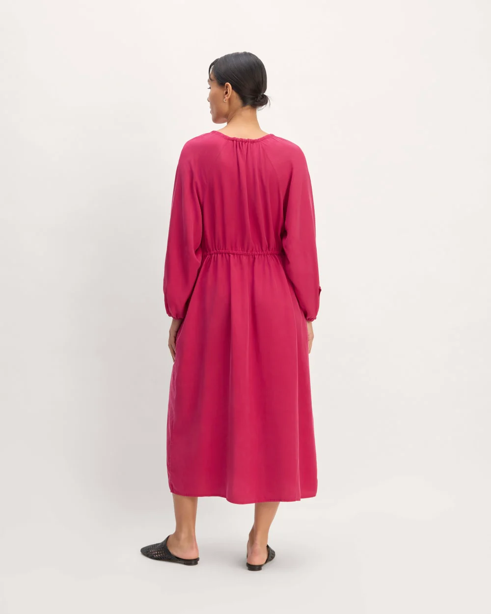 The TENCEL™ Gathered Maxi Dress | Red Currant - Image 6