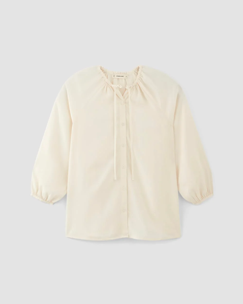 The Gathered Shirt in Butterlite | Bone - Image 2
