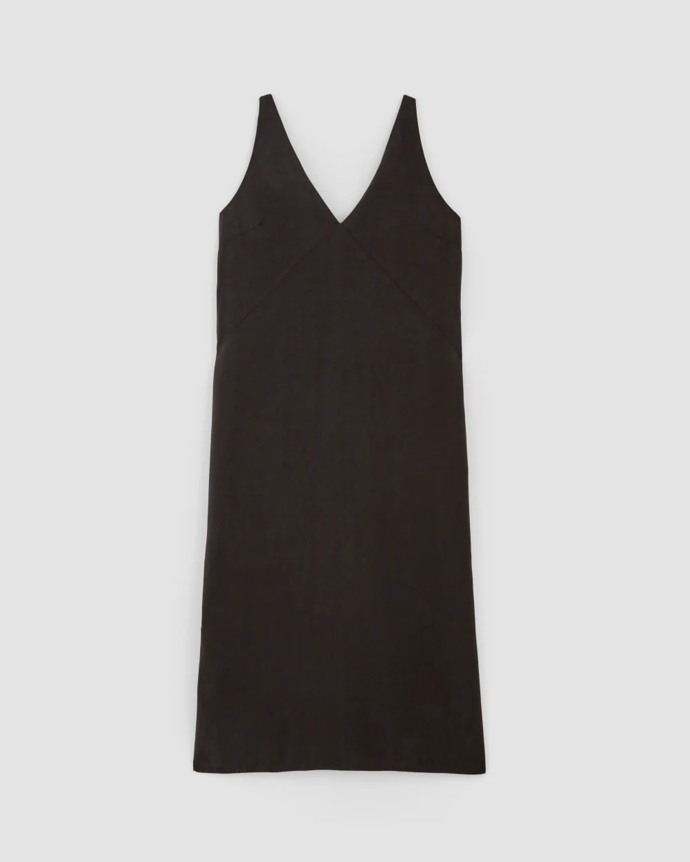 The TENCEL™ Midi Slip Dress | Black - Image 2